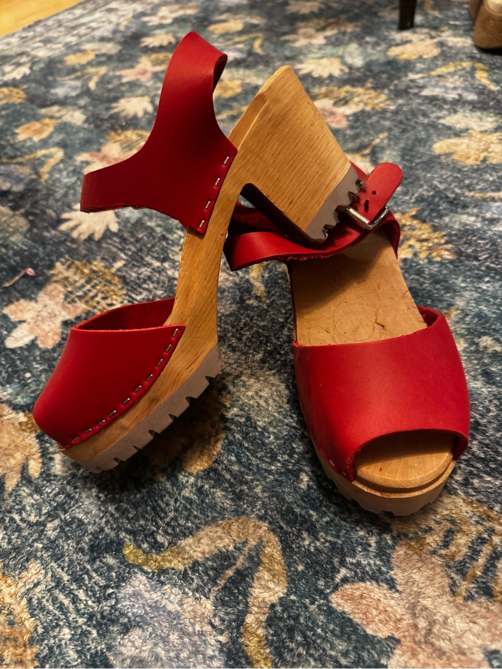 MIA Red Leather Heels